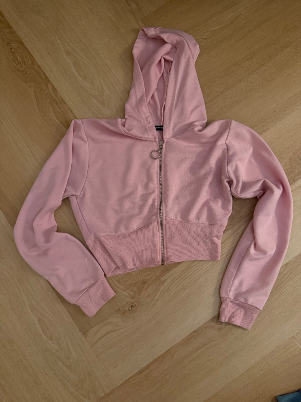 pretty little thing pink cropped hoodie